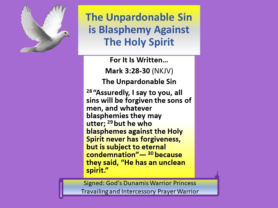 The Unpardonable Sin