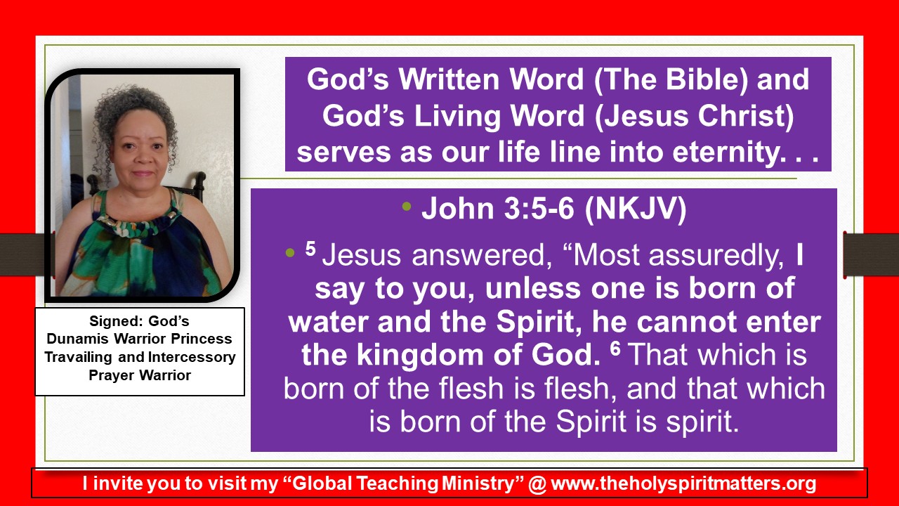 God’s written word and living 