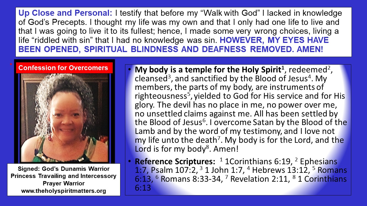 Confession for Overcomers